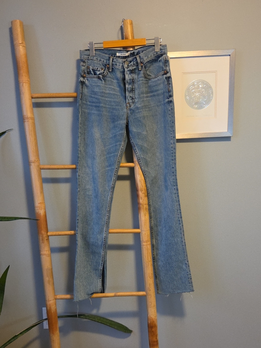 GRLFRND Addison High Rise Split Leg Bootcut Jeans - Picture 2 of 9